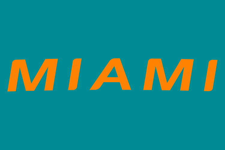 Miami Dolphins 2013-Pres Wordmark Logo iron on transfers for T-shirts